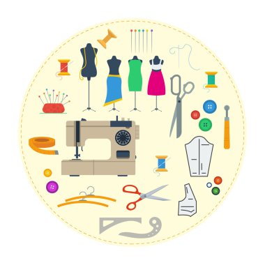 Yuvarlak kavramı Dikiş ekipman