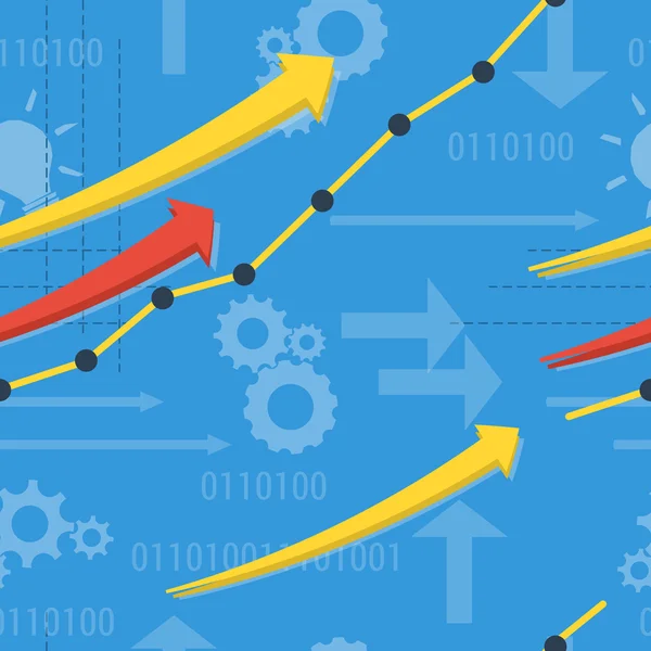 Nahtloses Muster - geschäftlicher Hintergrund — Stockvektor