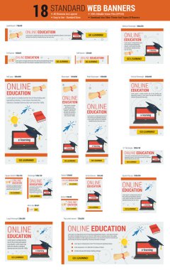 Standart ölçü web Bannerlar - Online Eğitim