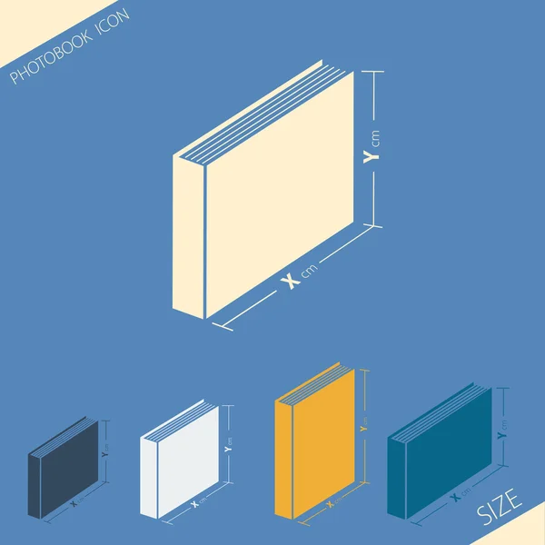 Icono de formato photobook — Vector de stock