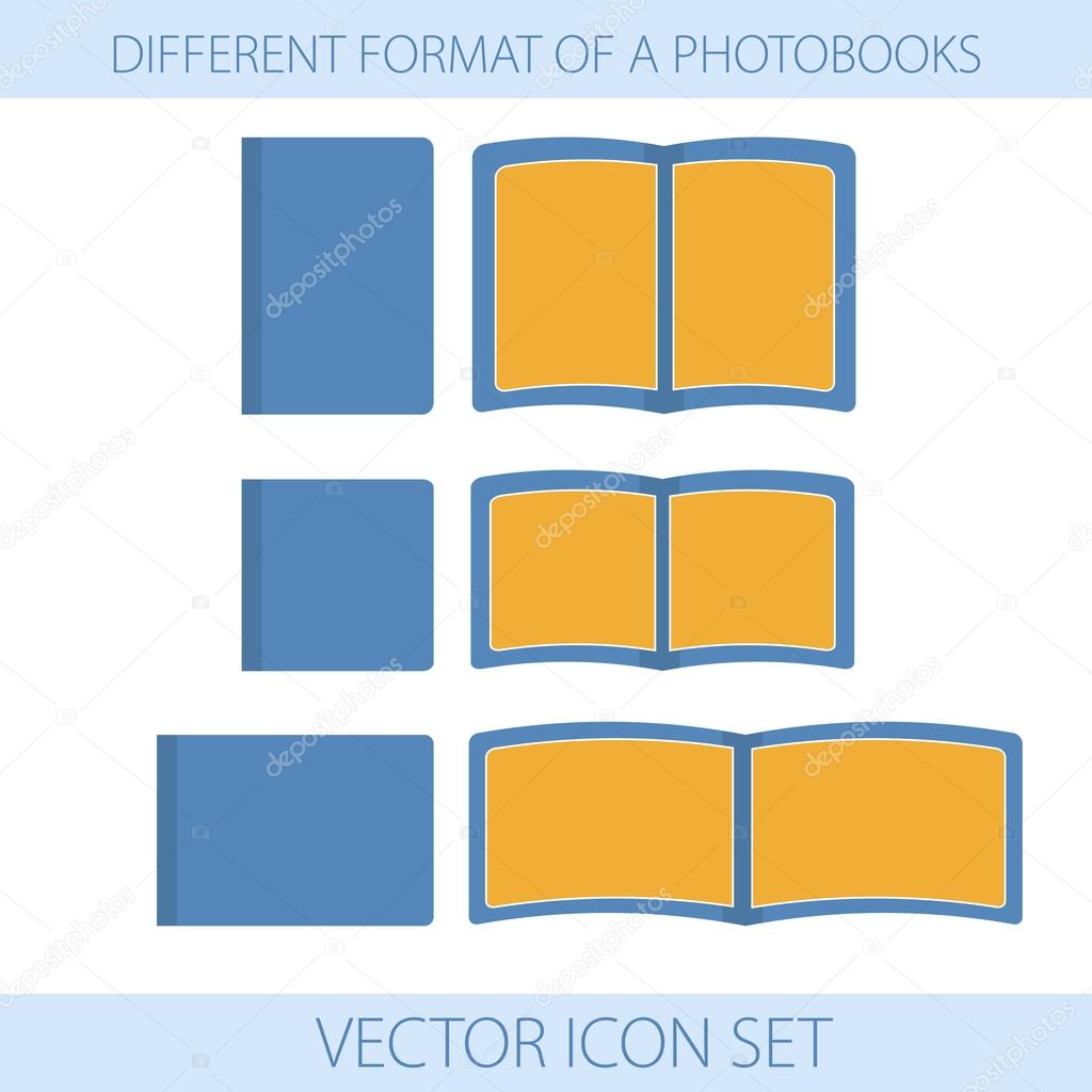 Icons of formats photobooks