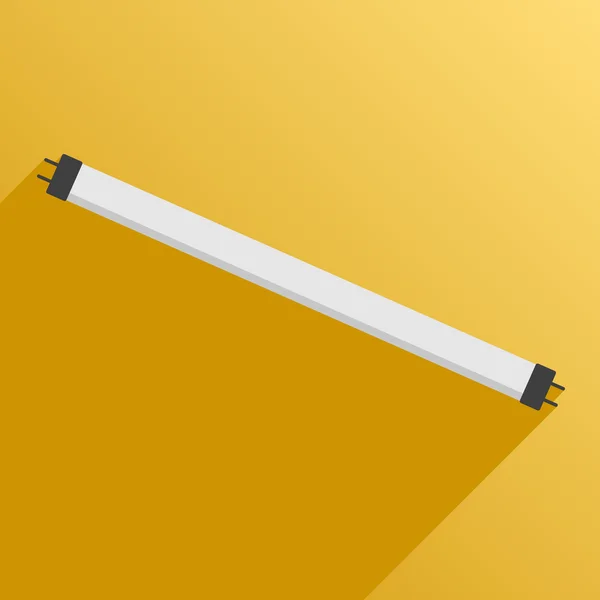 Icon fluoreszierende Lampe phytolight für Pflanzen — Stockvektor