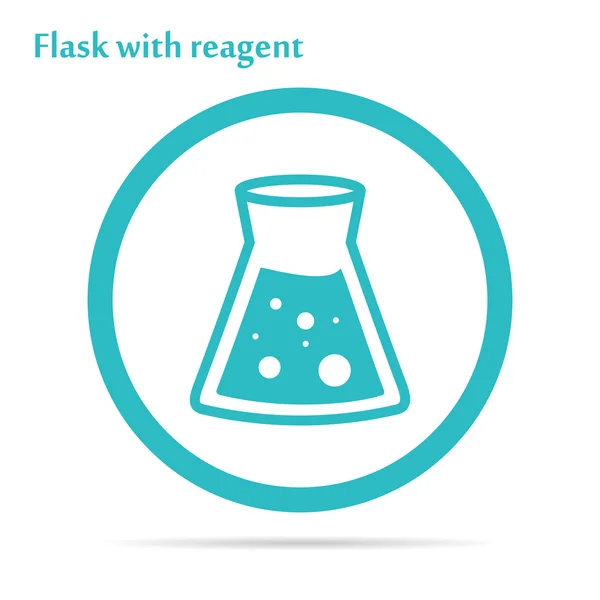 Tıp Icon hücre - flask reaktif ile — Stok Vektör