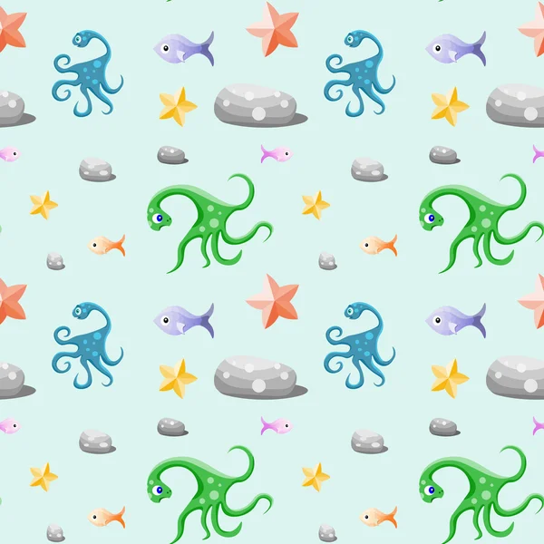 Derin deniz hayat seamless modeli