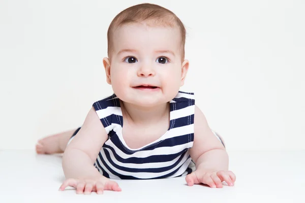 Sorrindo bonito bebê menina retrato — Fotografia de Stock