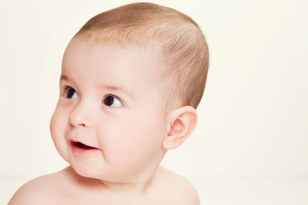 Adorable portrait de beau bébé levez les yeux — Photo