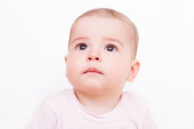 Çok güzel bir tarafa bak Bebek portresi