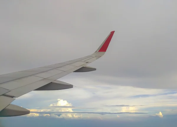Widok z okna samolotu — Zdjęcie stockowe
