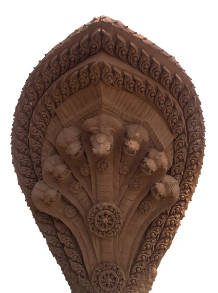 Beyaz arka plan üzerinde izole heykel Naga