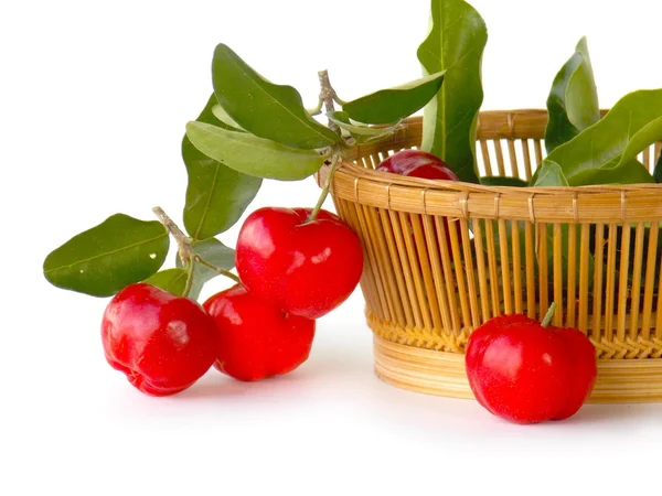 Owoce świeże acerola wiśnia — Zdjęcie stockowe