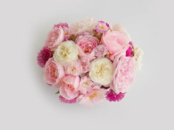Gyönyörű rózsaszín rózsa angol háttér — Stock Fotó