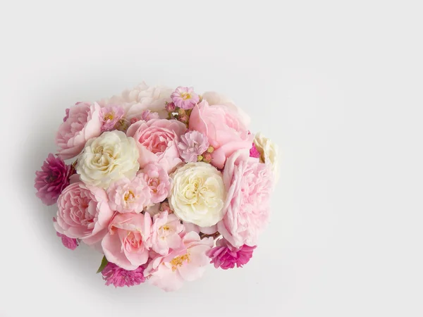 Krásné anglické růže kytice — Stock fotografie