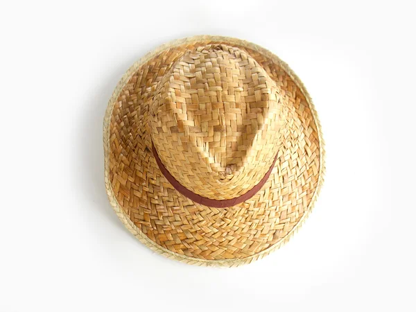 Straw hat on white background — Stock Photo, Image