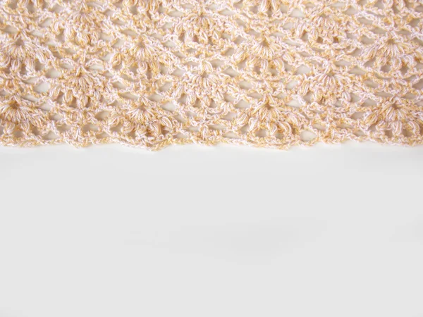 Beautiful handmade crochet lace background — Stock Photo, Image