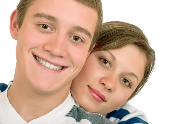 Young man and girl — Stock Photo, Image