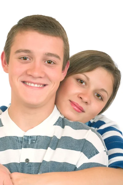 Молодой человек и девушка — стоковое фото