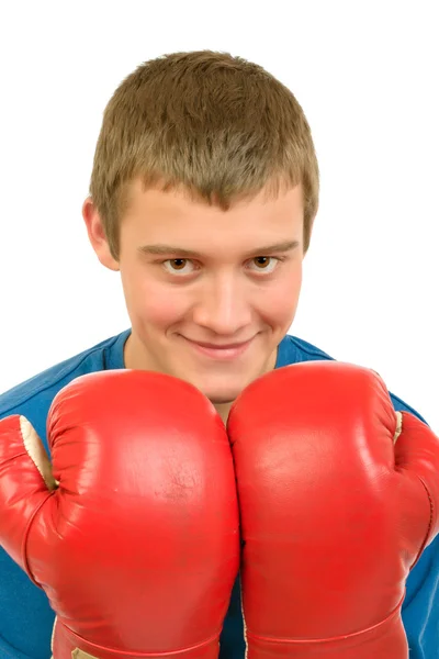 젊은 남자는 권투 선수 — 스톡 사진
