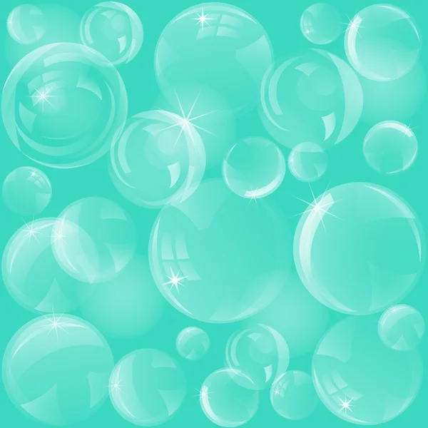 Soap bubbles seamless pattern. — Stock Vector