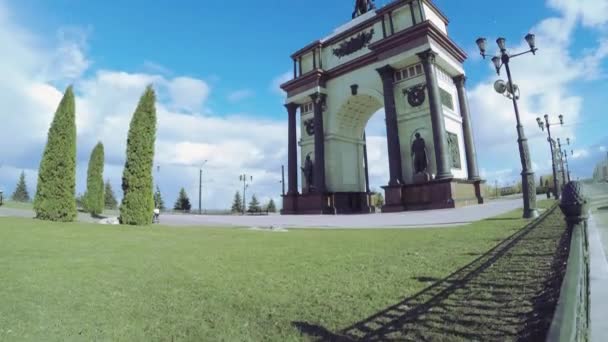 Arco de triomphe timelapse Kursk — Vídeos de Stock