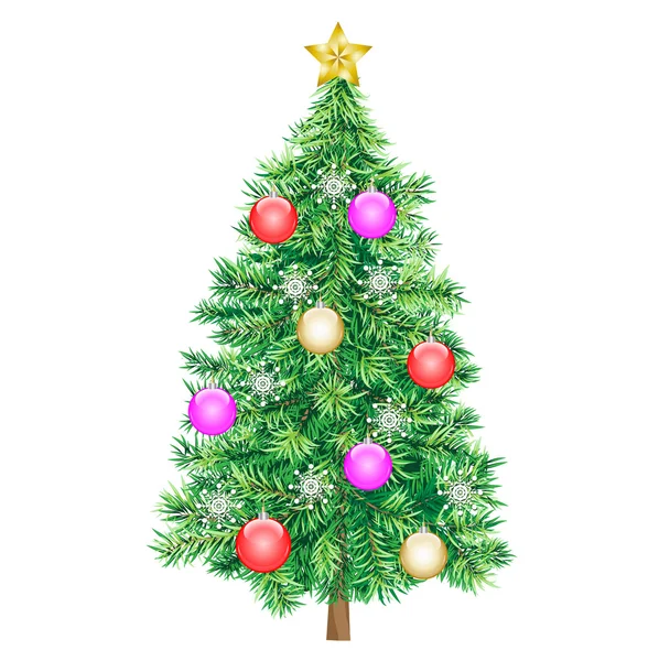 Yeşil Noel ağacı — Stok Vektör