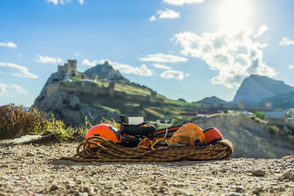 Kletterausrüstung und Ausrüstung — Stockfoto