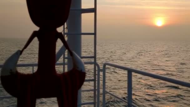 Západ slunce na moři — Stock video