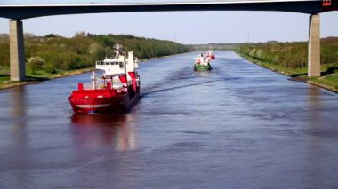 Kiel Kanalı geçen gemi Mayıs 2016