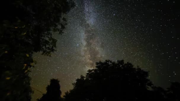 Milky way  Time lapse — Stock Video