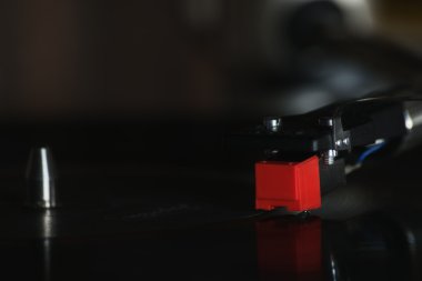 Vinil kaydı kafasına Gramaphone