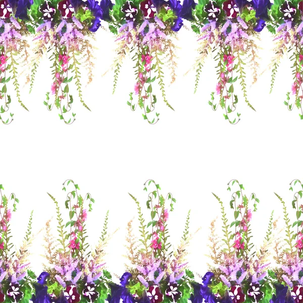 Sorunsuz stilize çiçek buketi desen