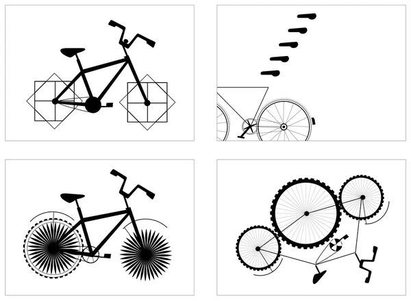 Unwirkliches Fantasiefahrrad — Stockfoto