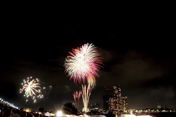 Fogos de artifício, SETAGAYA TOKYO JAPÃO — Fotografia de Stock