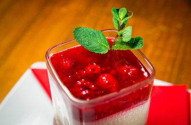 Cheesecake bir cam, gaye için hazır görev yaptı. Tatlı.