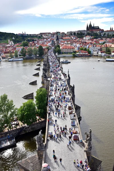 Prague City, Karlsbron och runt Visa, Tjeckien — Stockfoto