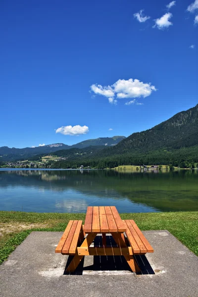 Hallstatt Sea view, Salzkammergut, Avusturya 