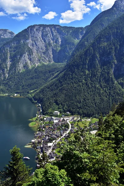 Hallstatt Sea view, Salzkammergut, Avusturya 
