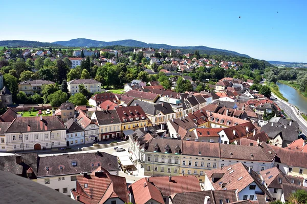 Vista sulla città di Melk, Austria — Foto Stock