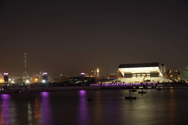 Dubai Skyline Dubaju Festiwal Wszystko Widok Bibliotekę Publiczną Business Bay — Zdjęcie stockowe