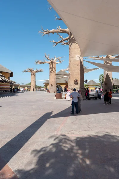 Dubai, Birleşik Arap Emirlikleri 22 Ocak 2021 Dubai Safari Parkı (Dubai Hayvanat Bahçesi), Al Warqa 'da yer alan Eko-Arkadaş Parkı 2500 civarında hayvana ve yaklaşık 250 türe sahiptir..