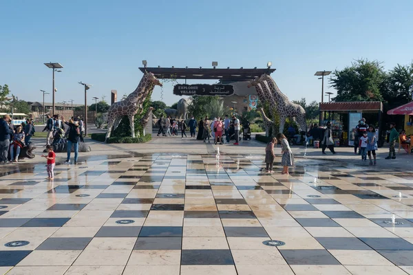 Dubai, Birleşik Arap Emirlikleri 22 Ocak 2021 Dubai Safari Parkı (Dubai Hayvanat Bahçesi), Al Warqa 'da yer alan Eko-Arkadaş Parkı 2500 civarında hayvana ve yaklaşık 250 türe sahiptir..