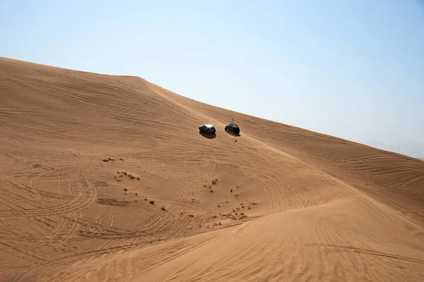 Dubaj Spojené Arabské Emiráty Dubna 2021 Mitsubishi Pajero Brzké Ráno — Stock fotografie