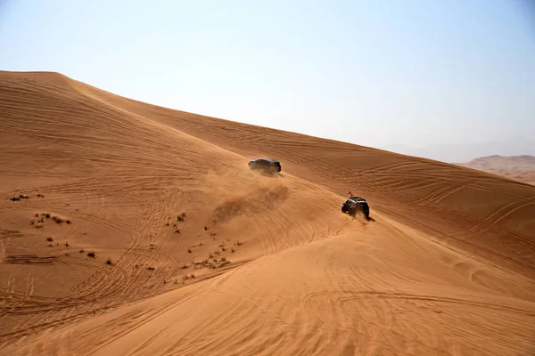 Dubaj Zjednoczone Emiraty Arabskie Kwietnia 2021 Mitsubishi Pajero Wczesnym Rankiem — Zdjęcie stockowe