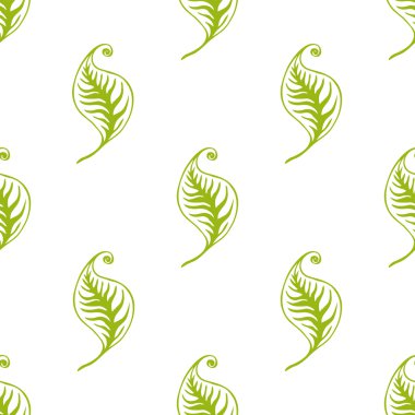 Yeşil yapraklar pürüzsüz desen.