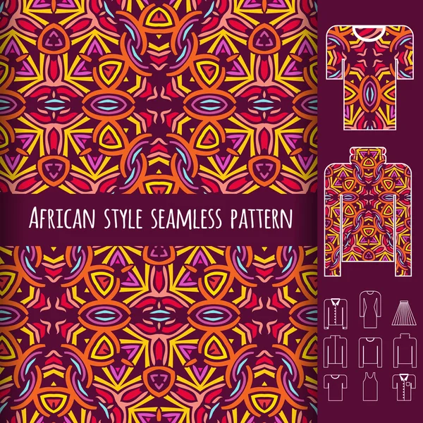 Modèle sans couture africaine — Image vectorielle