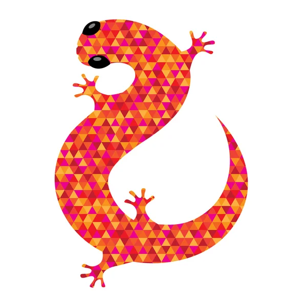 Bright salamander icon — Stok Vektör