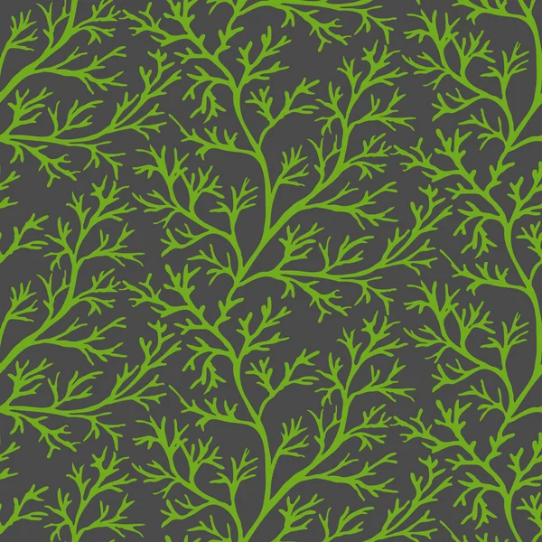 Aneth vert motif sans couture orné — Image vectorielle