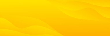 Soyut sarı-turuncu eğimli dalga arkaplanı, satış promosyonu için modern sıvı pankart tasarımı, yaz şablonu, web sitesi, başlık ve daha fazlası