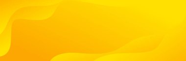 Soyut sarı-turuncu eğimli dalga arkaplanı, satış promosyonu için modern sıvı pankart tasarımı, yaz şablonu, web sitesi, başlık ve daha fazlası