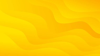 Soyut sarı eğimli sıvı dalga arkaplanı, parlak akış şekilleri. Satış afişleri, reklamlar, iş şablonları, sunumlar, web siteleri ve sayfalar için modern dinamik duvar kağıdı