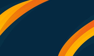 Soyut turuncu-sarı ve koyu mavi eğimli arka plan, modern düz gradyan duvar kağıdı, şablonlar, satış afişleri, iş reklamları, sunumlar, web siteleri ve sayfalar için uygun